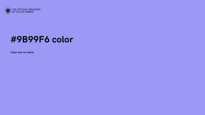 #9B99F6 color image