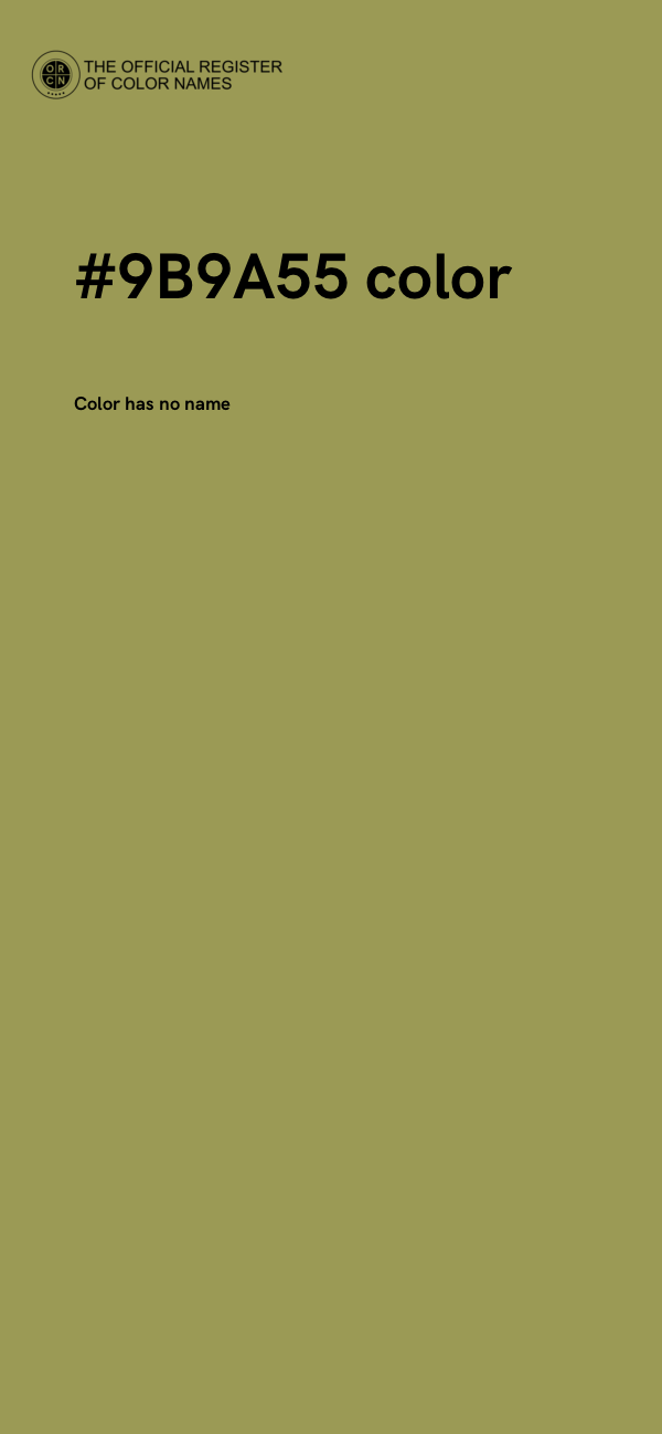 #9B9A55 color image