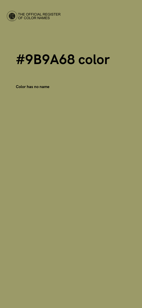 #9B9A68 color image