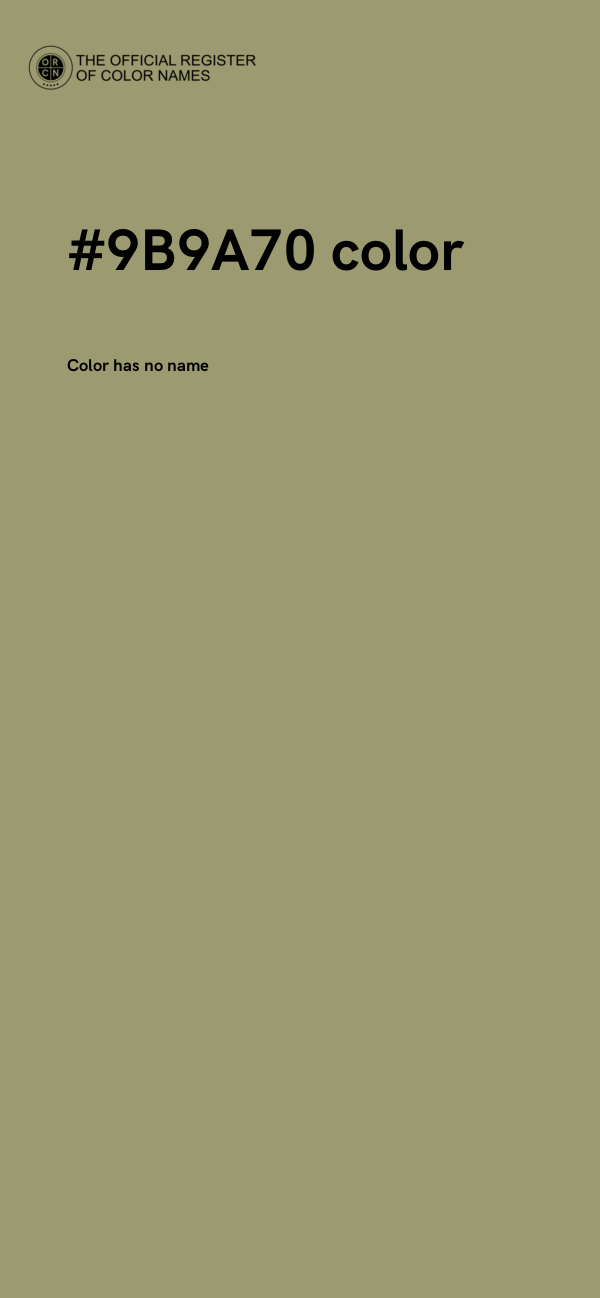 #9B9A70 color image