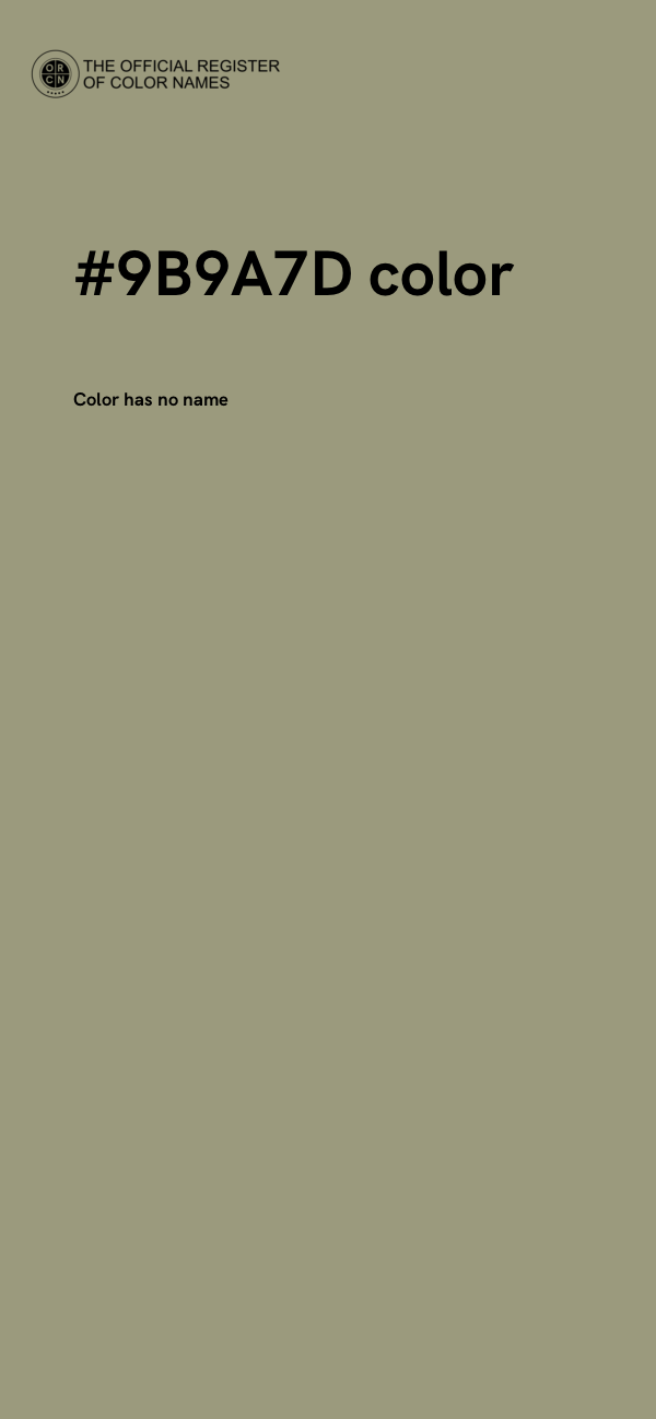 #9B9A7D color image
