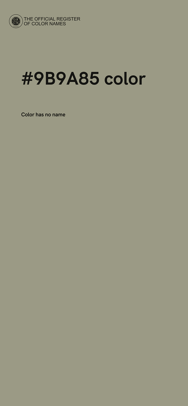 #9B9A85 color image