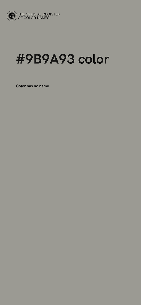 #9B9A93 color image