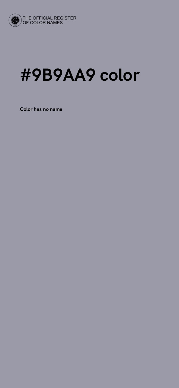 #9B9AA9 color image