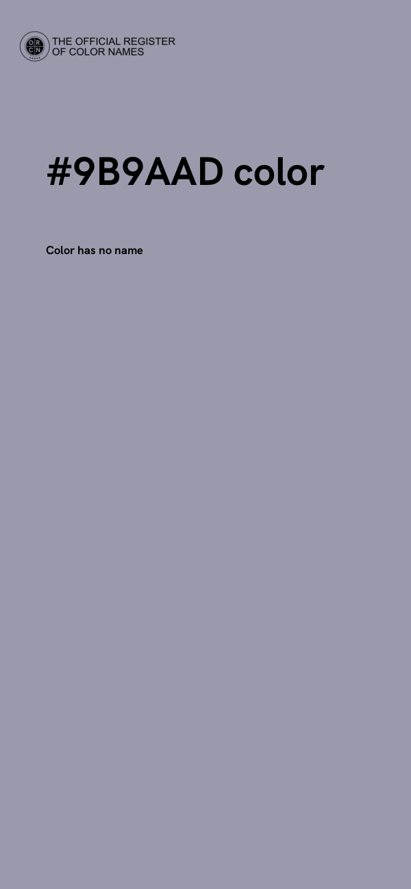 #9B9AAD color image