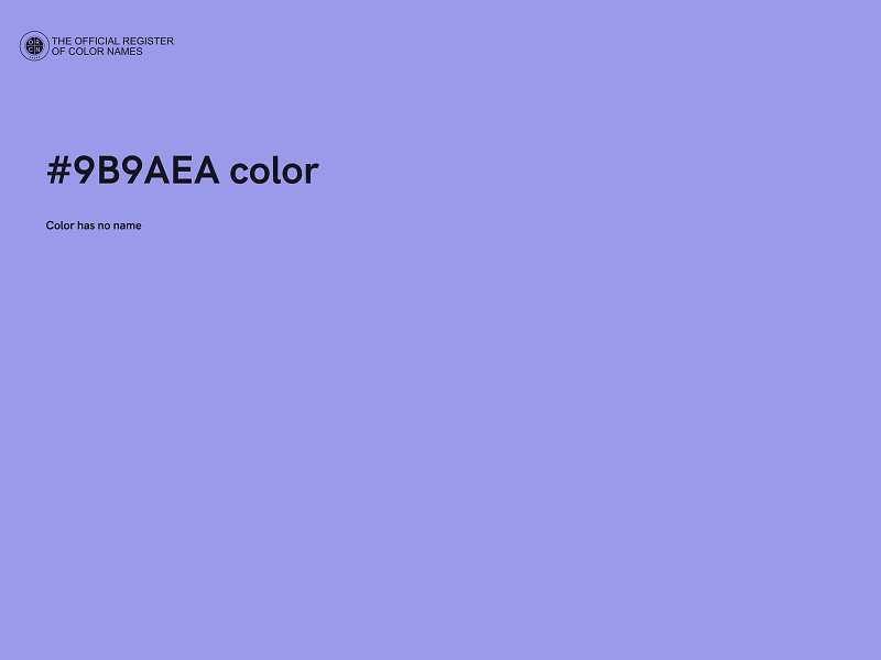 #9B9AEA color image
