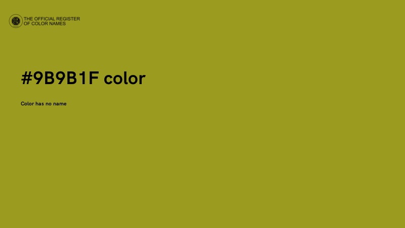 #9B9B1F color image