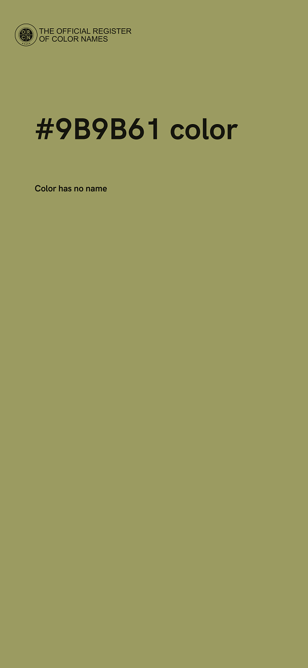 #9B9B61 color image