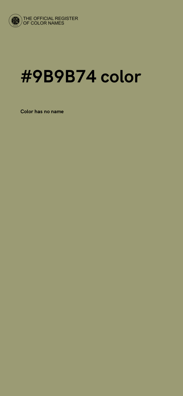 #9B9B74 color image