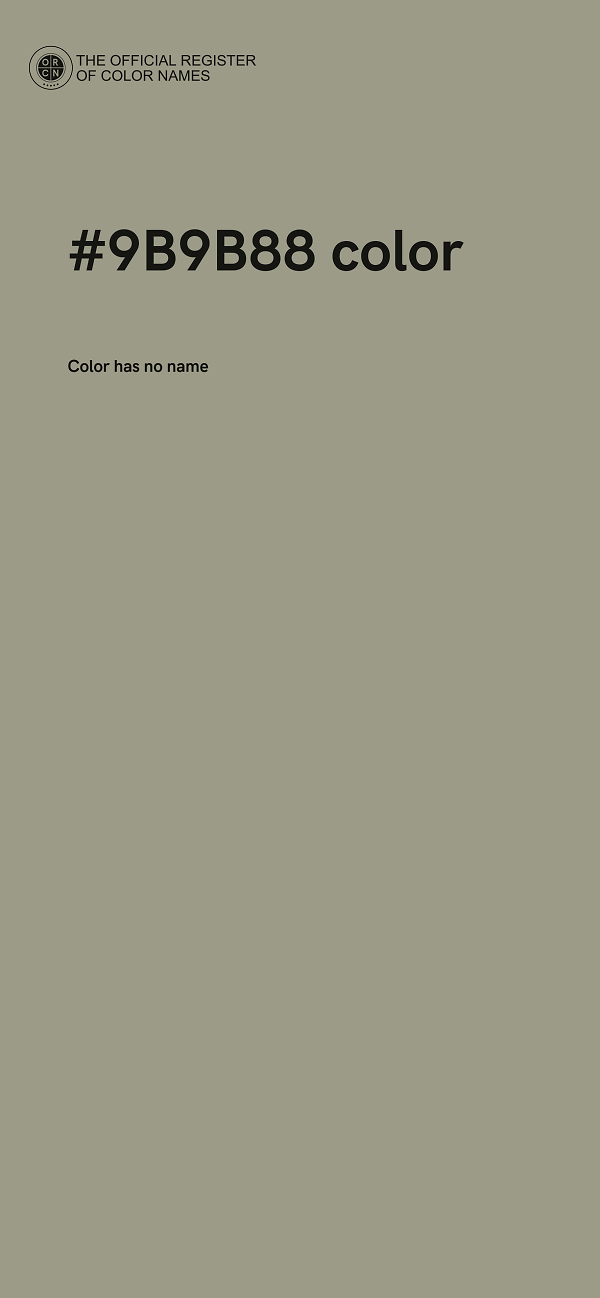 #9B9B88 color image