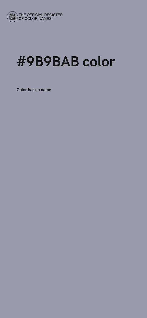 #9B9BAB color image