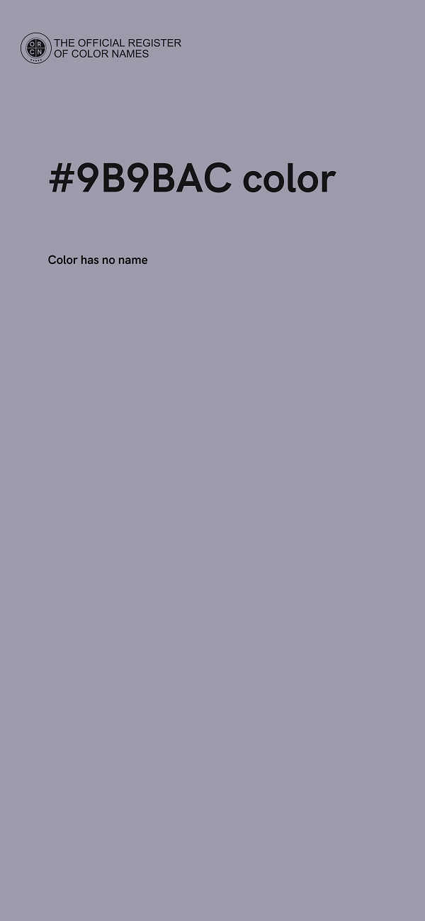#9B9BAC color image