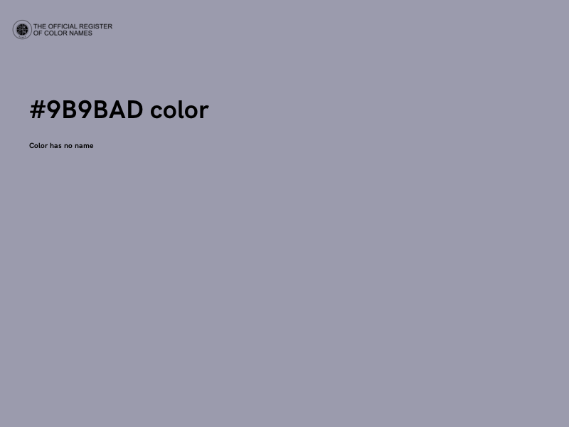 #9B9BAD color image
