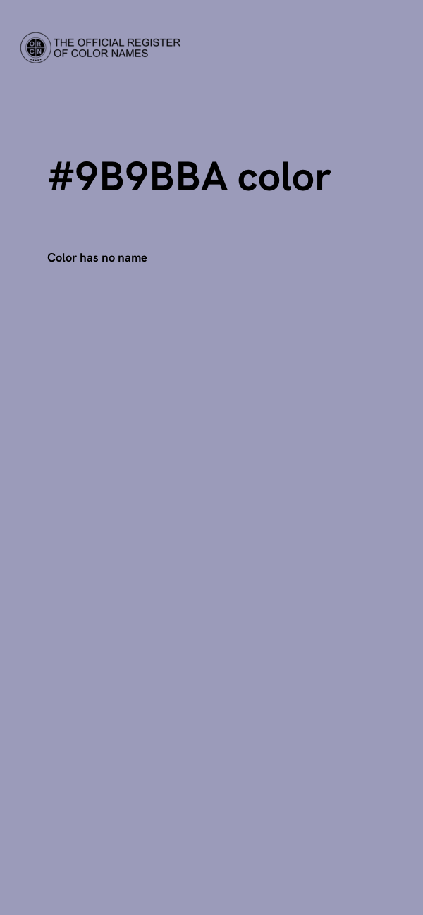 #9B9BBA color image