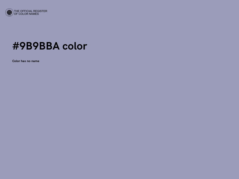 #9B9BBA color image
