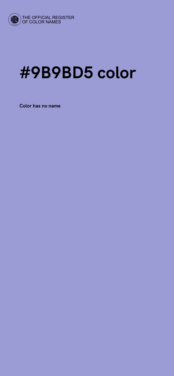 #9B9BD5 color image