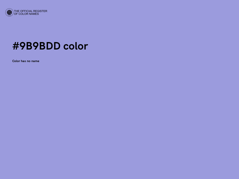 #9B9BDD color image