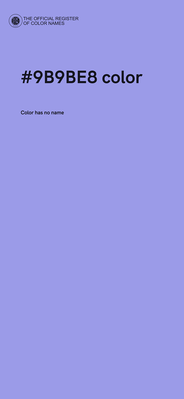 #9B9BE8 color image