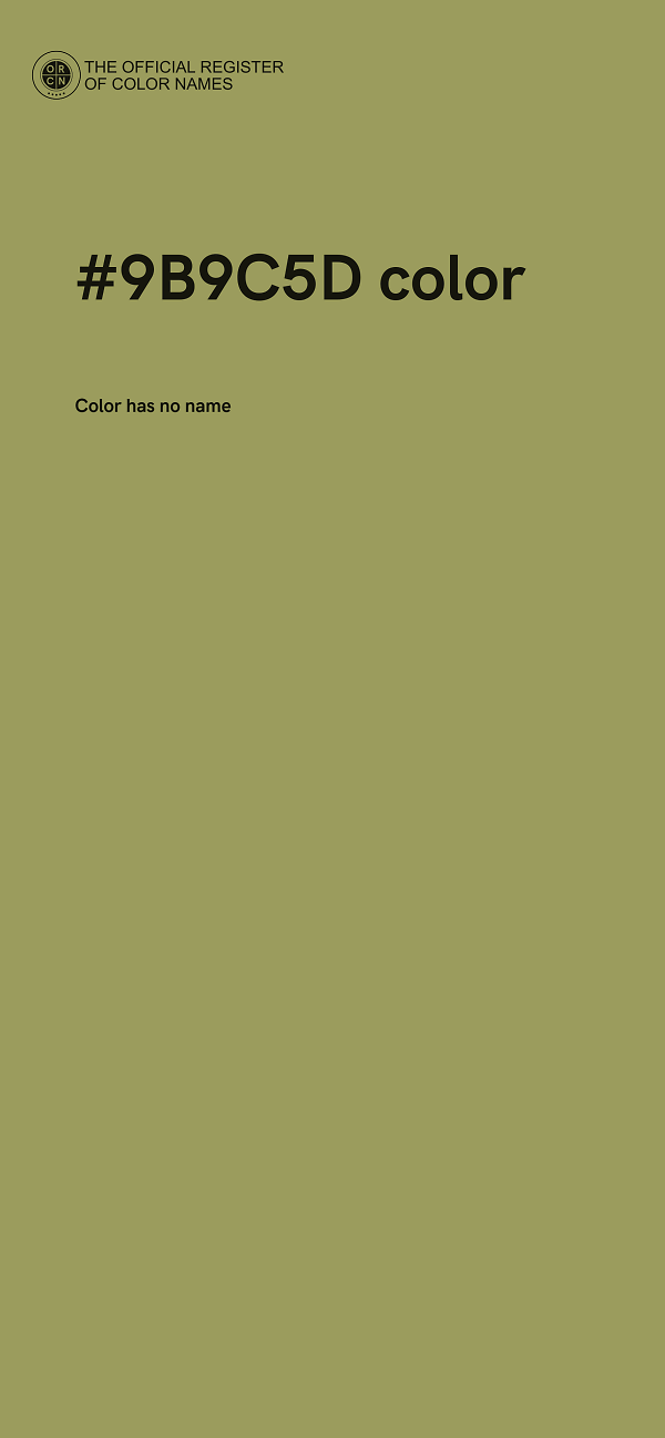 #9B9C5D color image