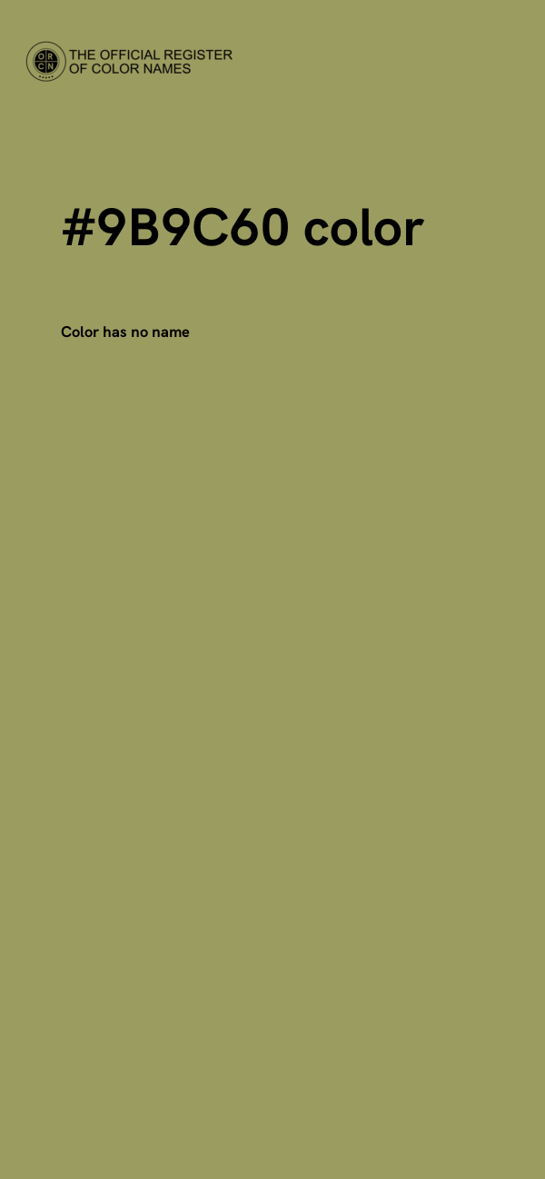 #9B9C60 color image