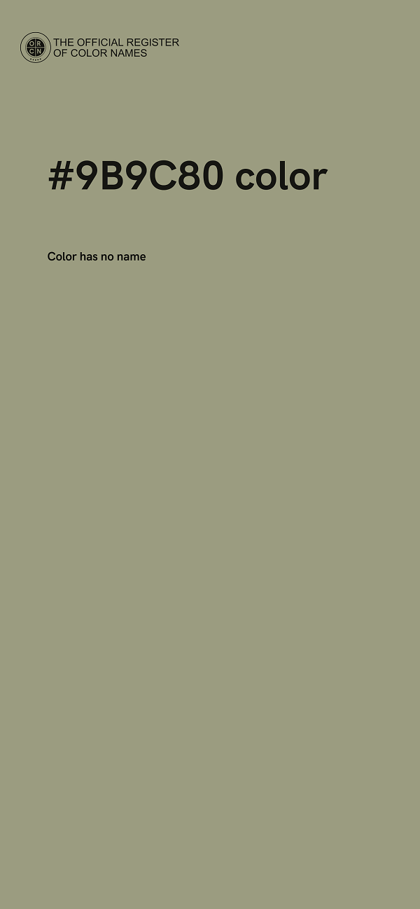 #9B9C80 color image