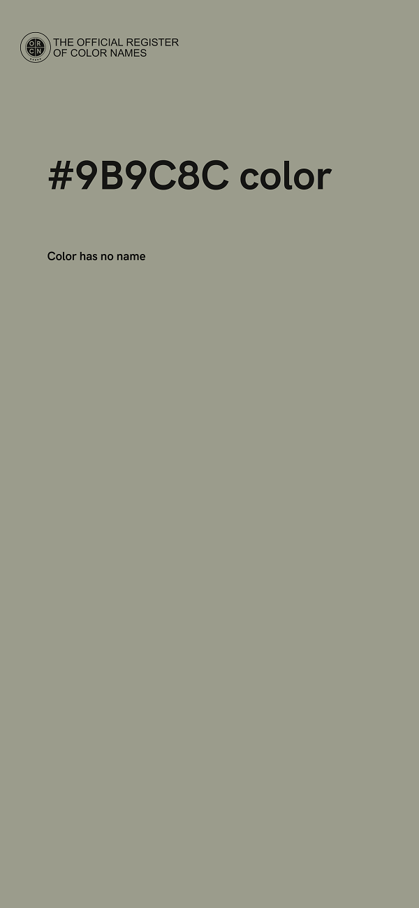#9B9C8C color image