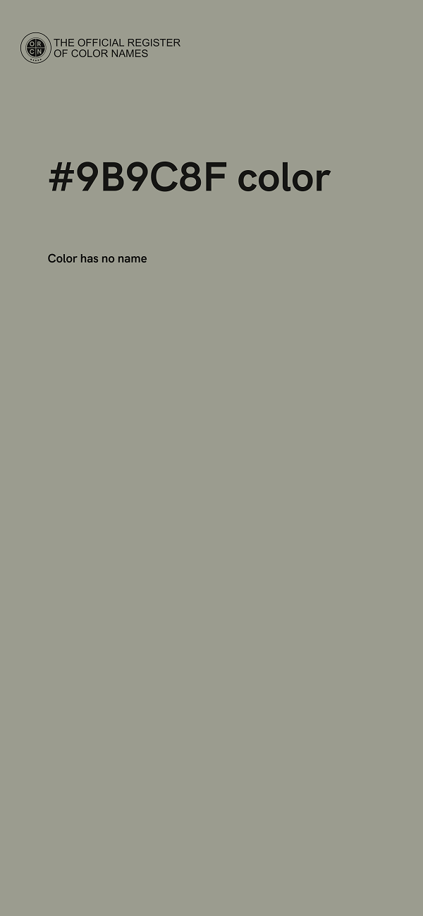 #9B9C8F color image