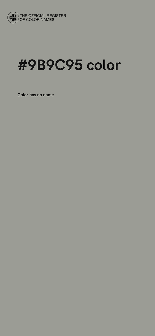 #9B9C95 color image