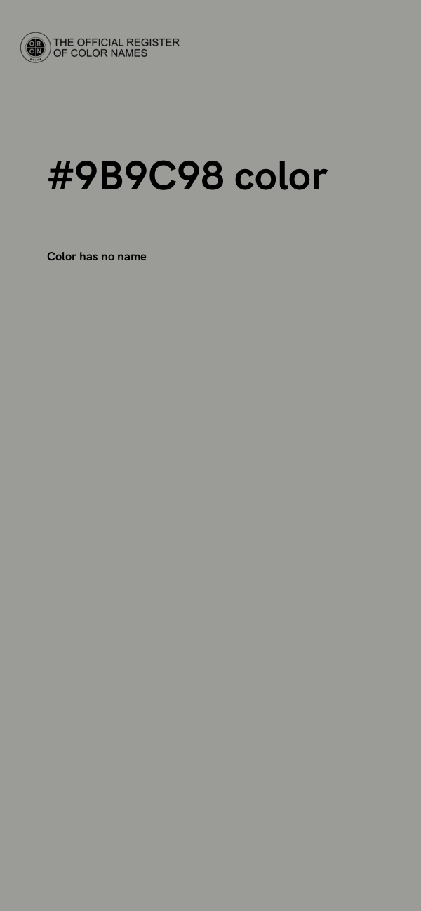 #9B9C98 color image