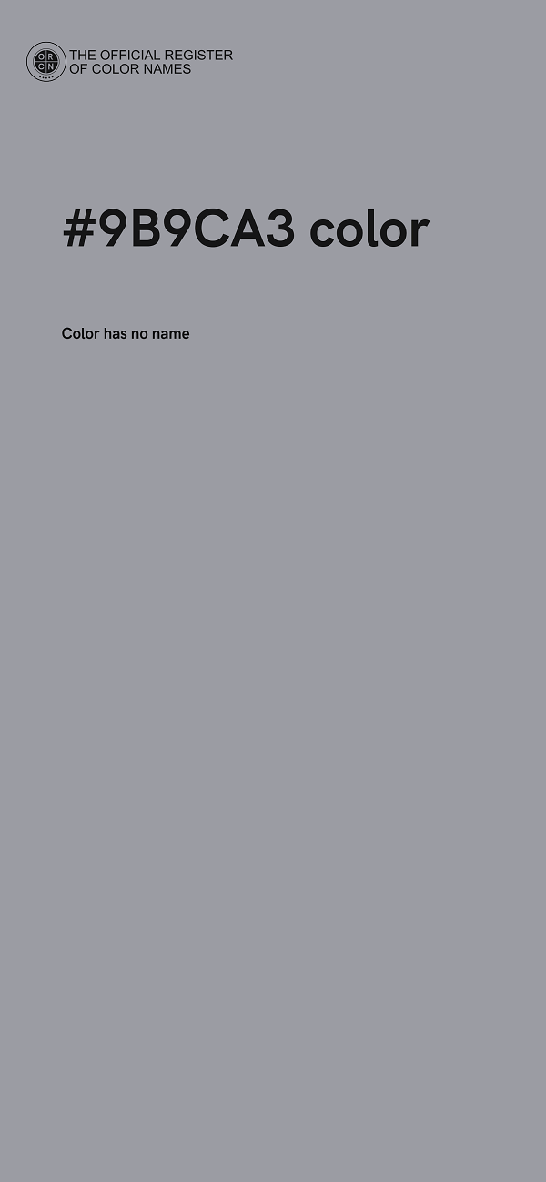 #9B9CA3 color image