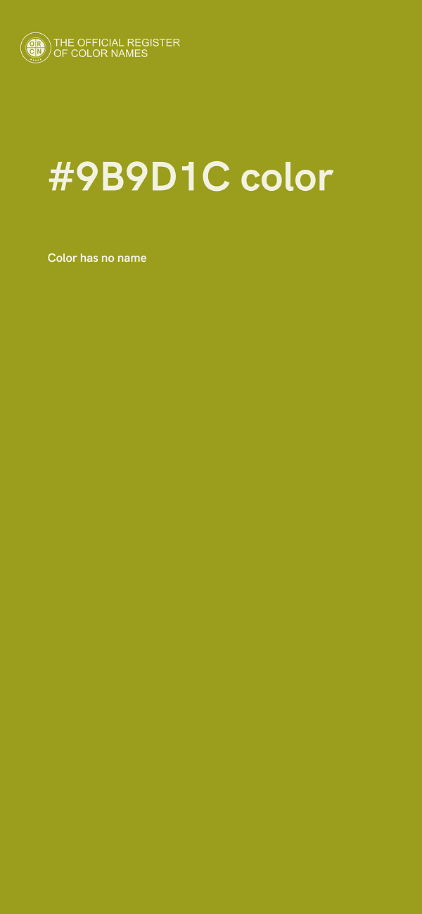 #9B9D1C color image