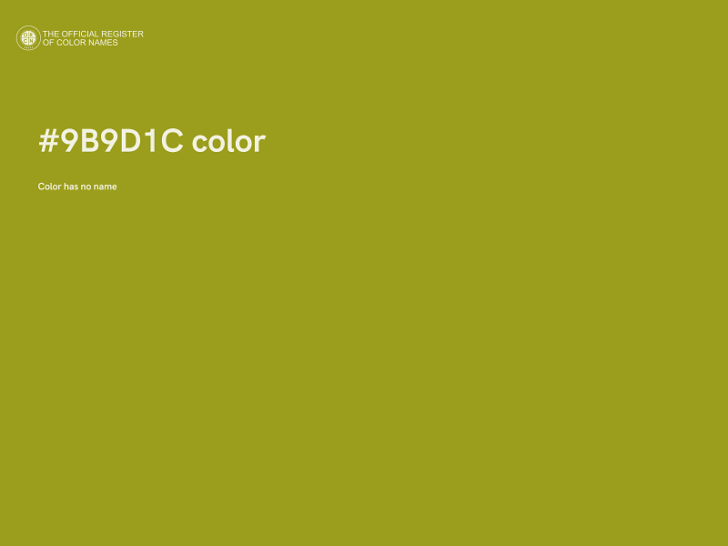 #9B9D1C color image