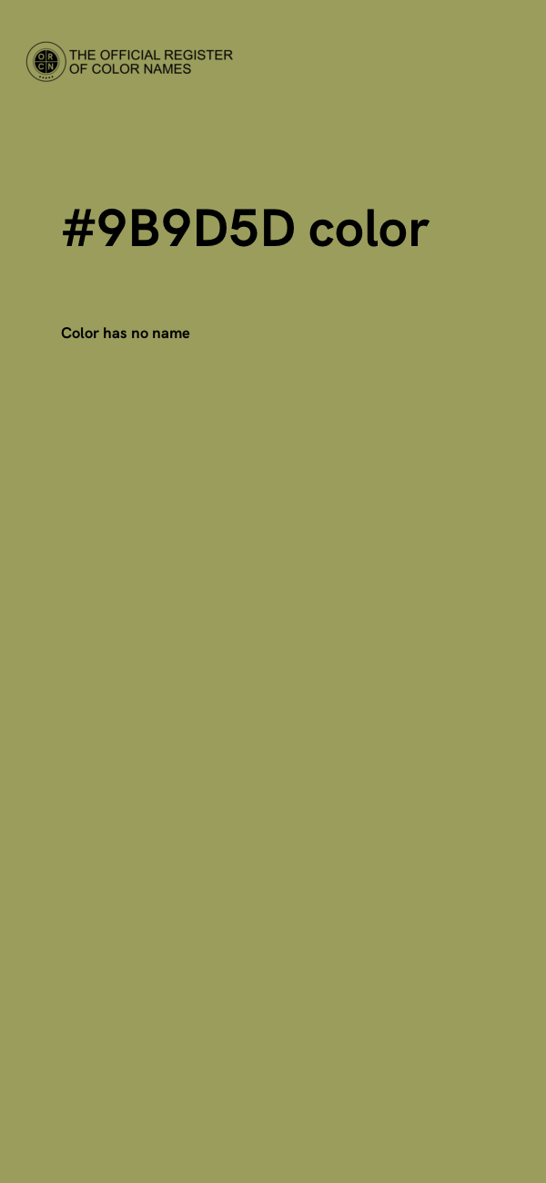 #9B9D5D color image