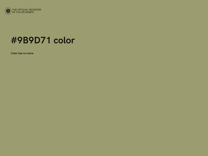 #9B9D71 color image