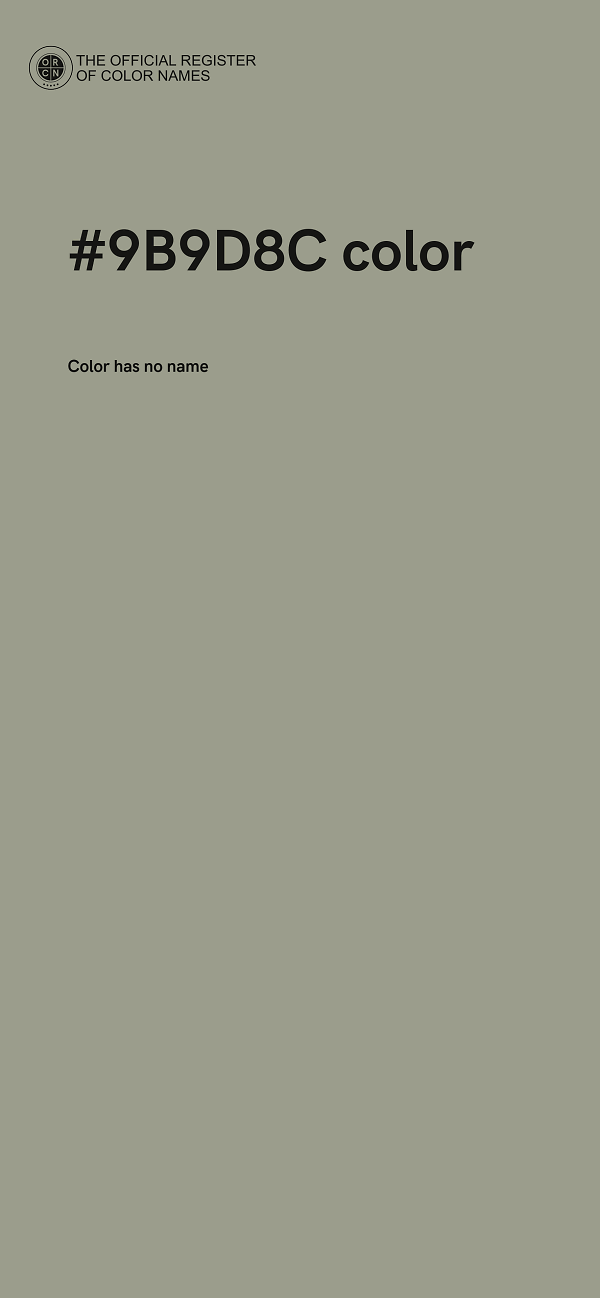 #9B9D8C color image