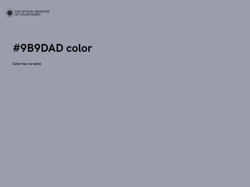 #9B9DAD color image