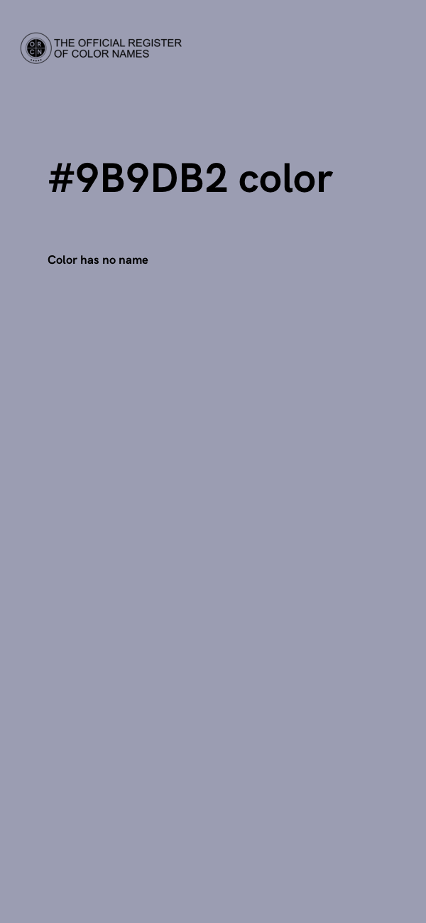 #9B9DB2 color image