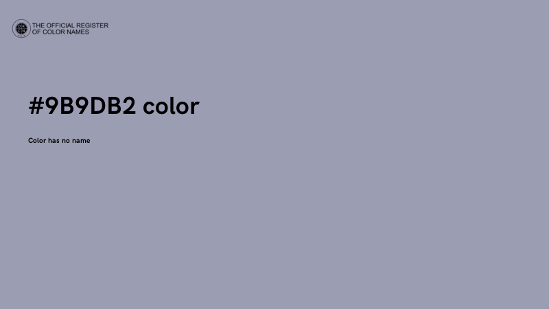#9B9DB2 color image