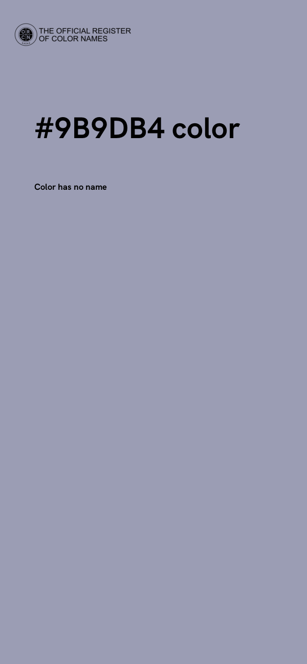 #9B9DB4 color image