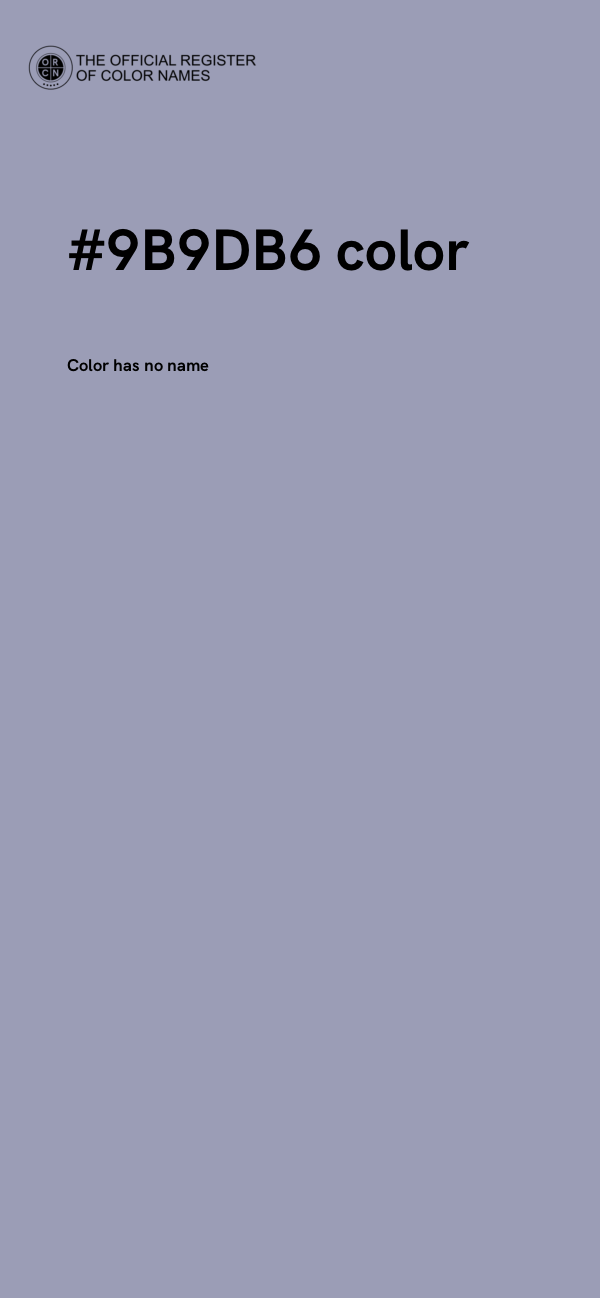 #9B9DB6 color image