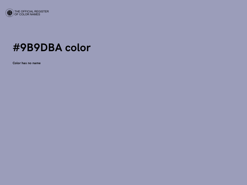 #9B9DBA color image