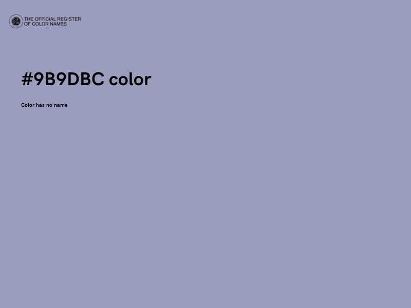 #9B9DBC color image