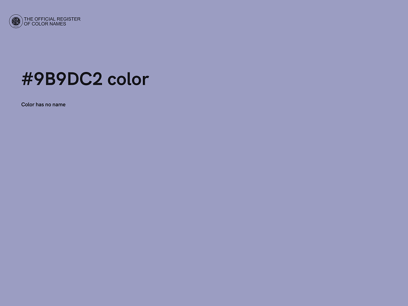 #9B9DC2 color image