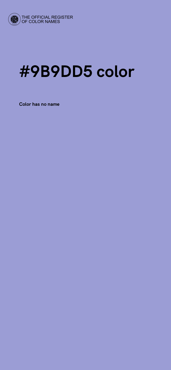 #9B9DD5 color image