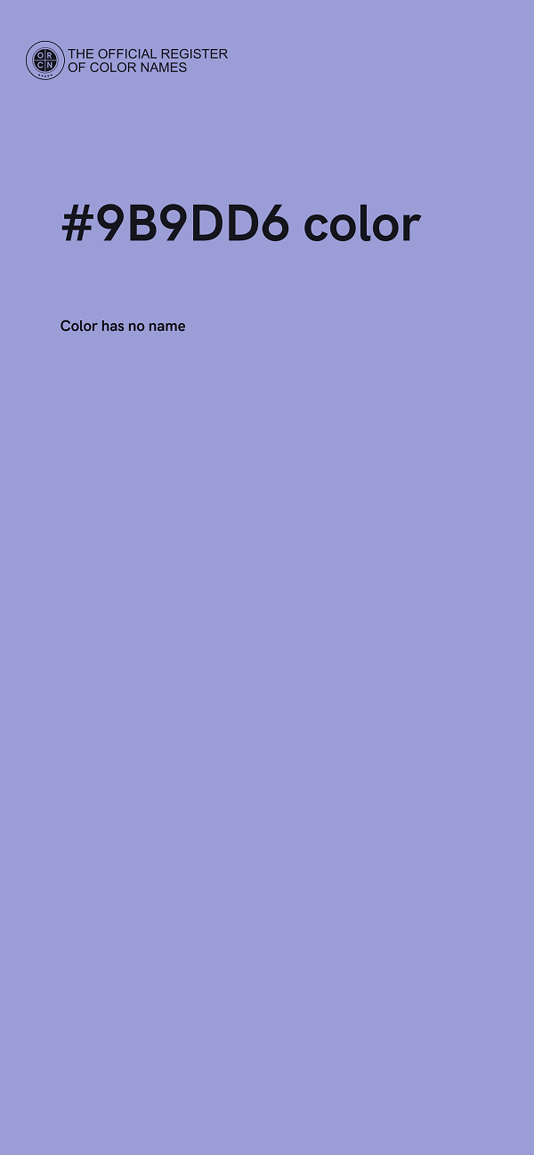 #9B9DD6 color image