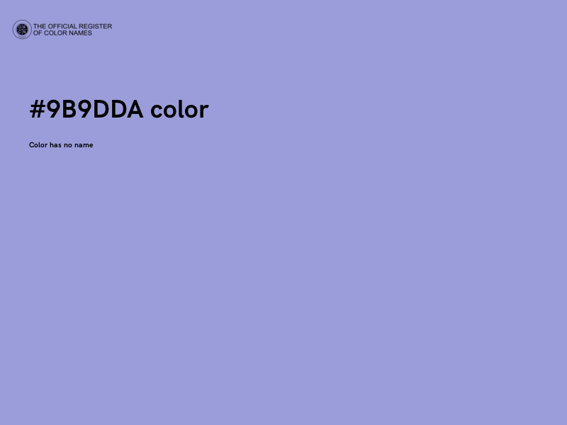 #9B9DDA color image