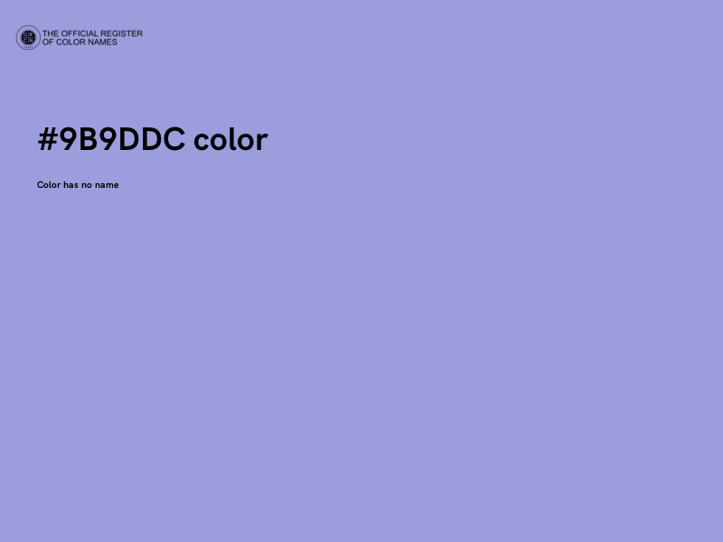 #9B9DDC color image