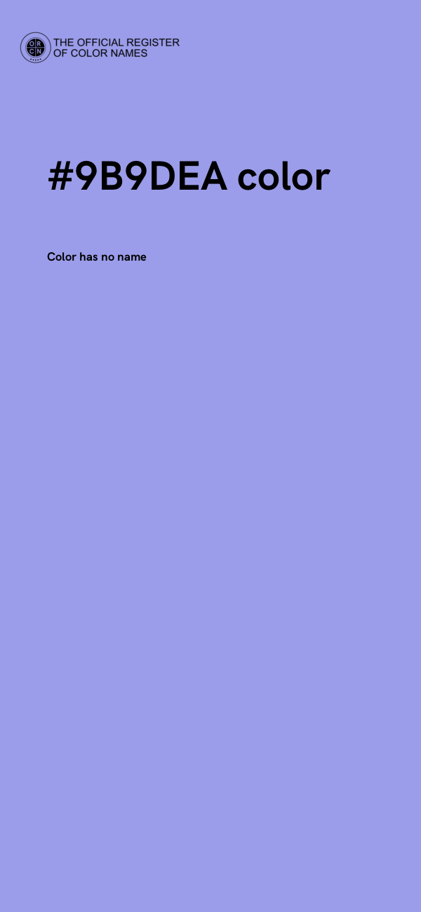 #9B9DEA color image