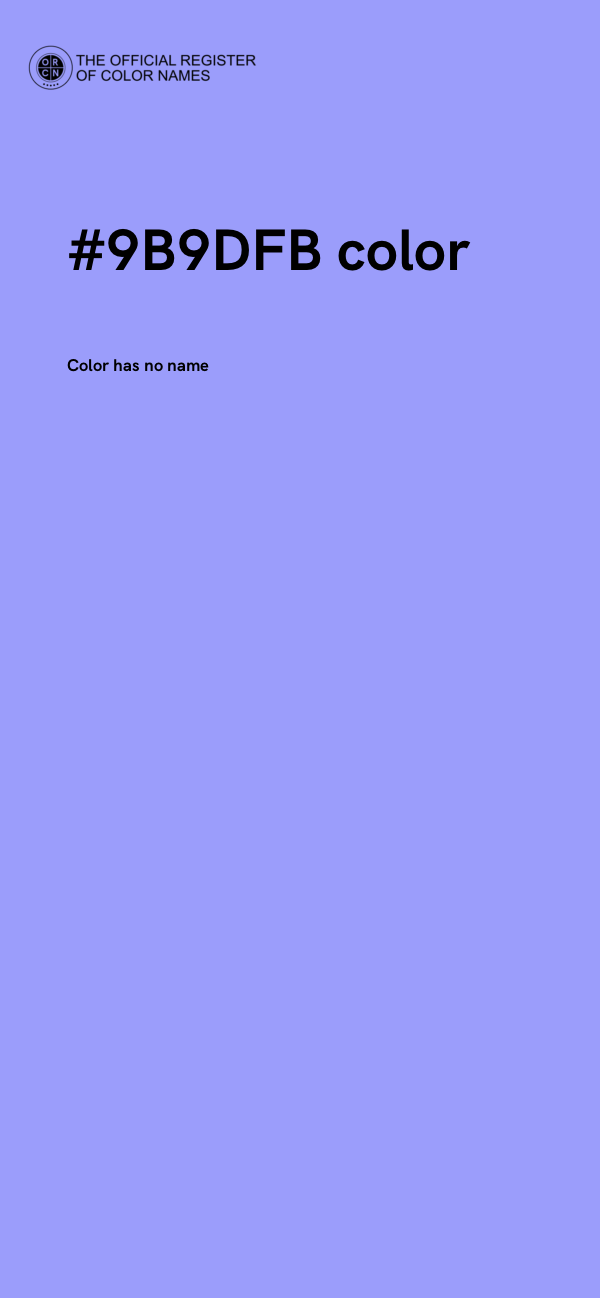 #9B9DFB color image