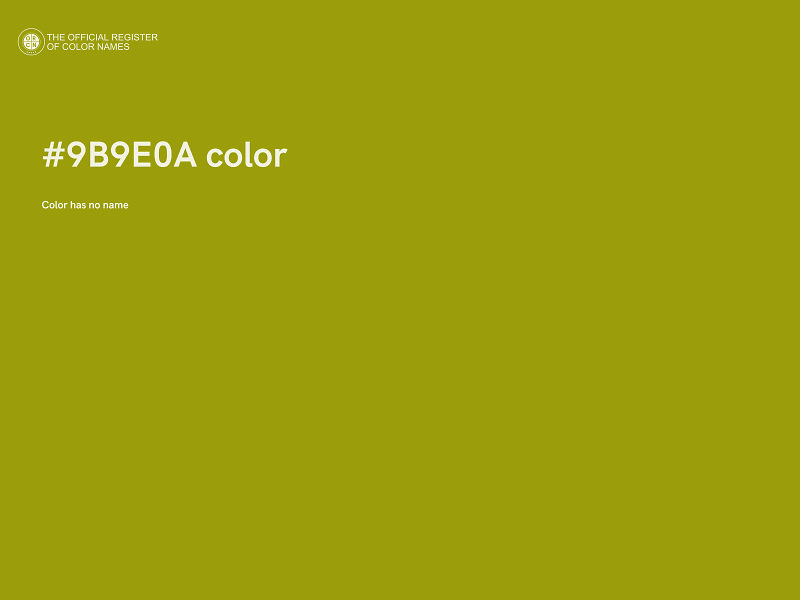 #9B9E0A color image